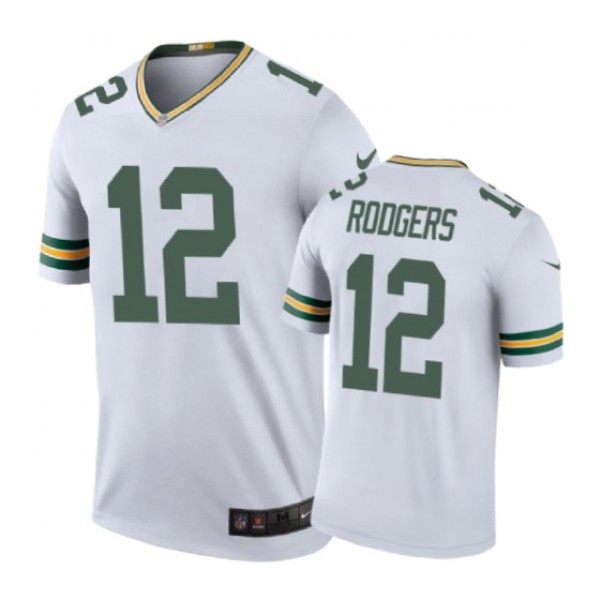 Green Bay Packers #12 Aaron Rodgers Nike color rus...