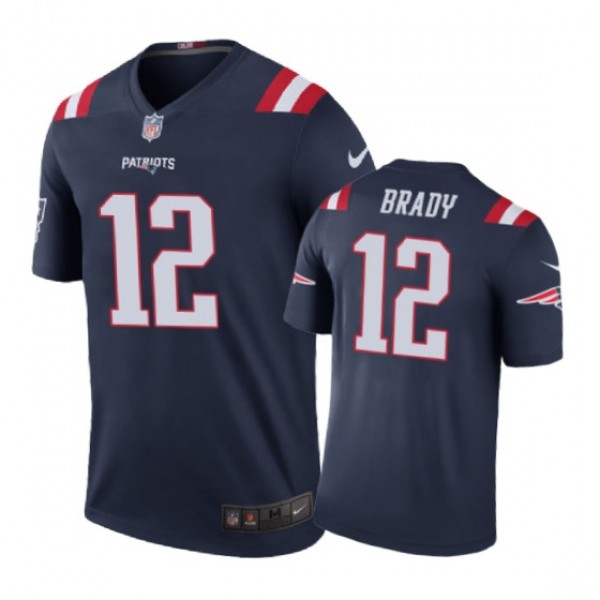 New England Patriots #12 Tom Brady Nike color rush...