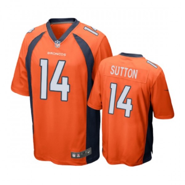 Denver Broncos #14 Courtland Sutton Orange Nike Ga...