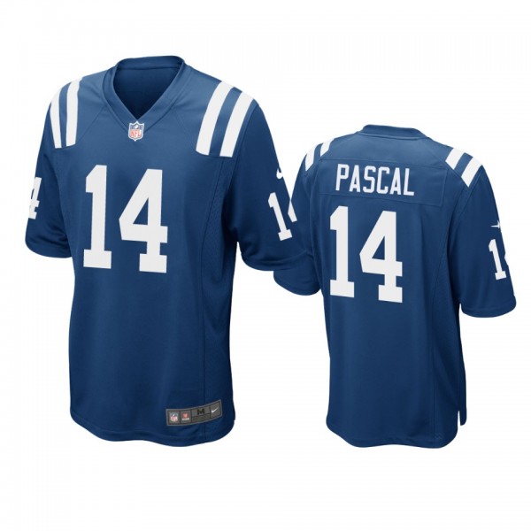 Indianapolis Colts #14 Zach Pascal Royal Game Jers...