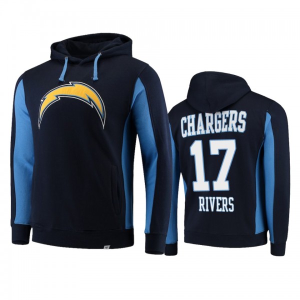 Los Angeles Chargers #17 Philip Rivers Navy Team I...