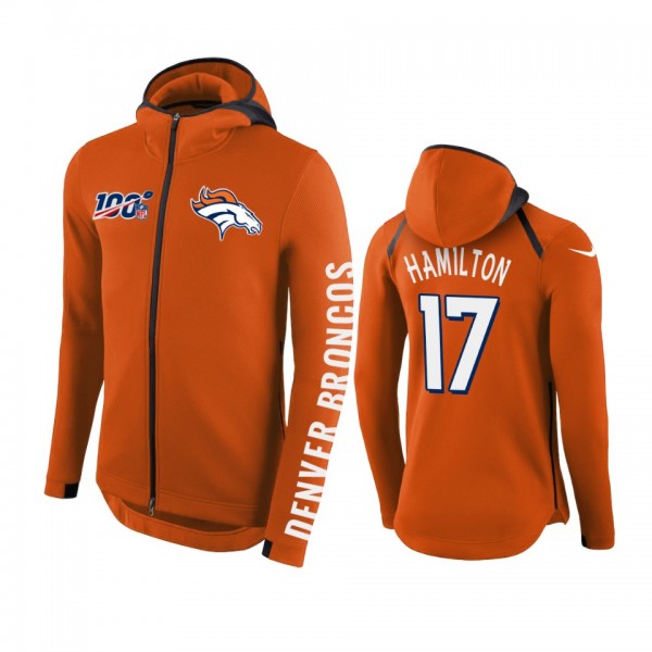 Denver Broncos #17 DaeSean Hamilton Orange NFL 100...
