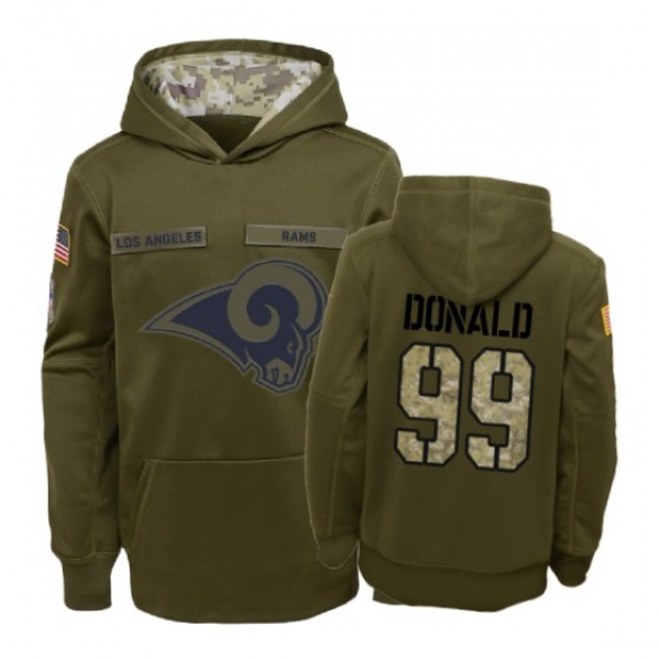 Los Angeles Rams Aaron Donald Olive 2018 Salute To...