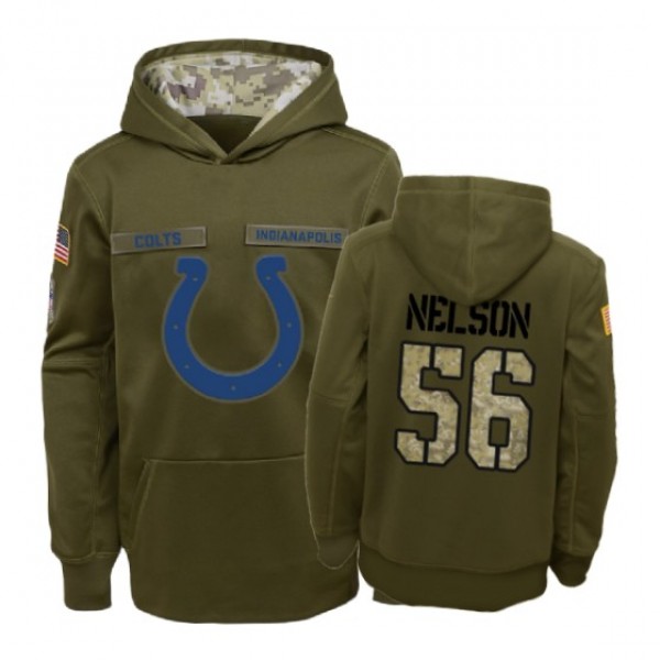 Indianapolis Colts Quenton Nelson Olive 2018 Salut...