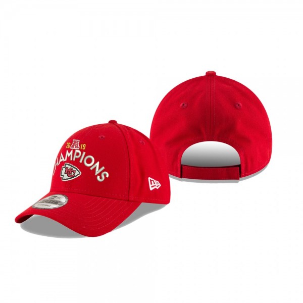 Kansas City Chiefs Red 2019 AFC Champions 9FORTY H...