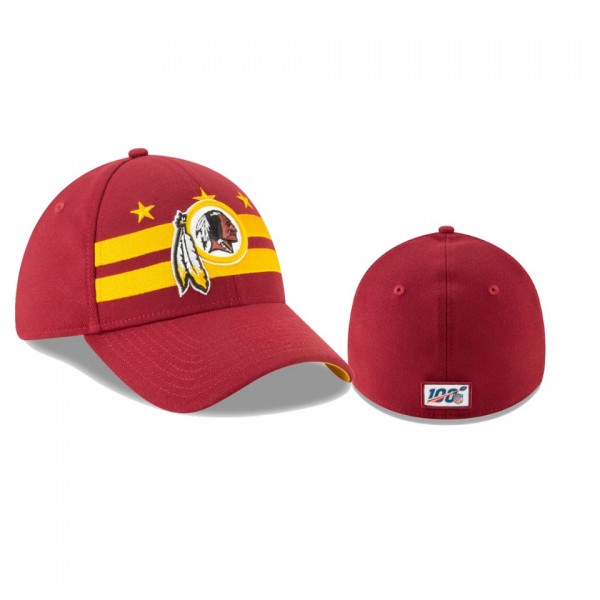 Washington Redskins Burgundy 2019 NFL Draft On Stage 39THIRTY Flex Hat - Men's