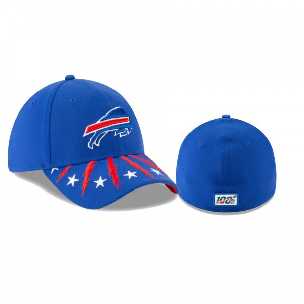 Buffalo Bills Royal 2019 NFL Draft On Stage 39THIRTY Flex Hat - Men's