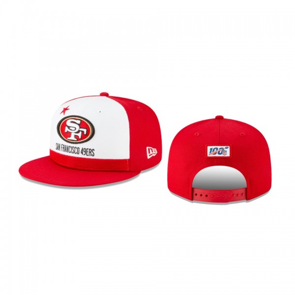 San Francisco 49ers Scarlet 2019 NFL Draft On-Stage 9FIFTY Adjustable Hat - Men's