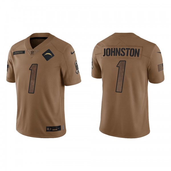 Men's Los Angeles Chargers Quentin Johnston Brown ...