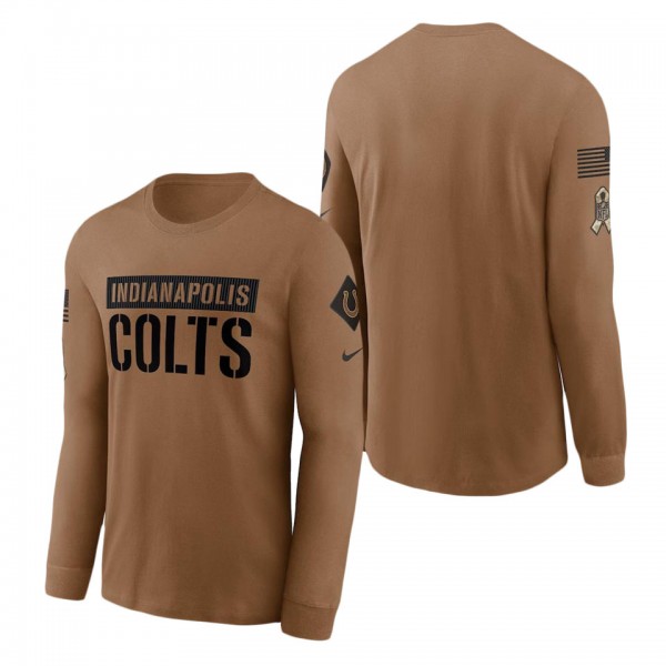 Men's Indianapolis Colts Brown 2023 NFL Salute To ...