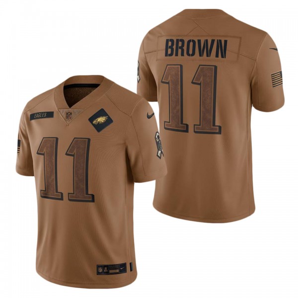 Men's Philadelphia Eagles A.J. Brown Brown 2023 NF...