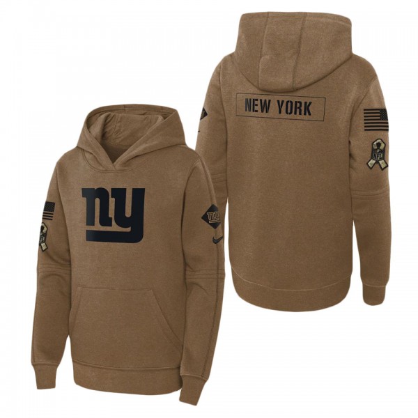 Youth New York Giants Brown 2023 NFL Salute To Ser...