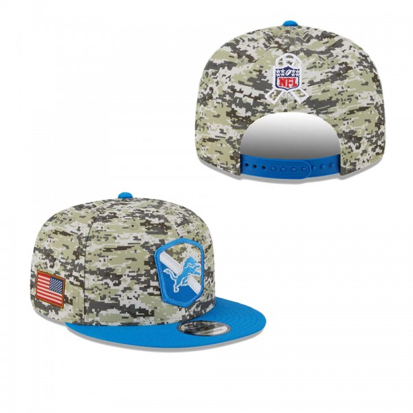 Youth Detroit Lions Camo Blue 2023 NFL Salute To S...