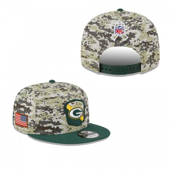 Youth Green Bay Packers Camo Green 2023 NFL Salute...