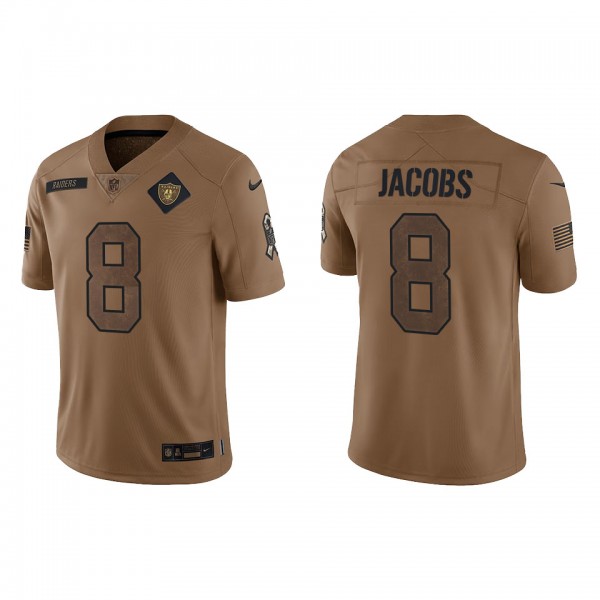 Men's Las Vegas Raiders Josh Jacobs Brown 2023 NFL...