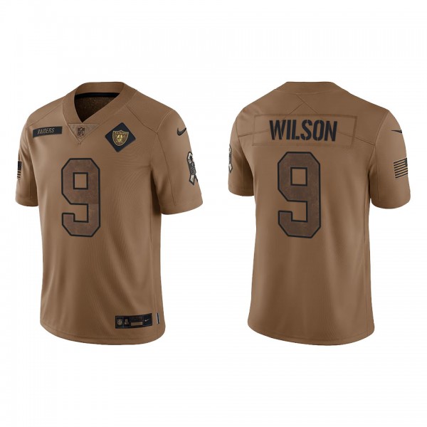 Men's Las Vegas Raiders Tyree Wilson Brown 2023 NFL Salute To Service Limited Jersey