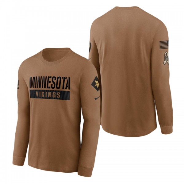 Men's Minnesota Vikings Brown 2023 NFL Salute To S...