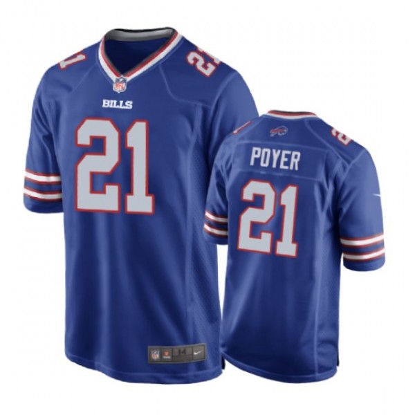 Buffalo Bills #21 Jordan Poyer Royal Nike Game Jer...