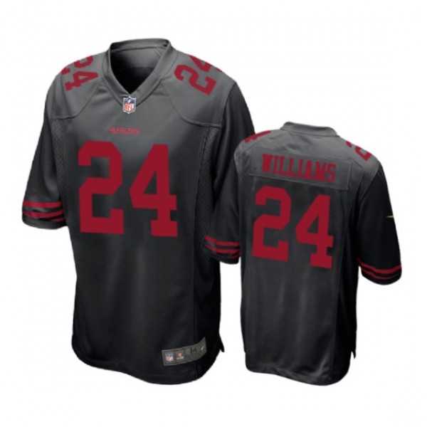San Francisco 49ers #24 K'Waun Williams Black Nike...