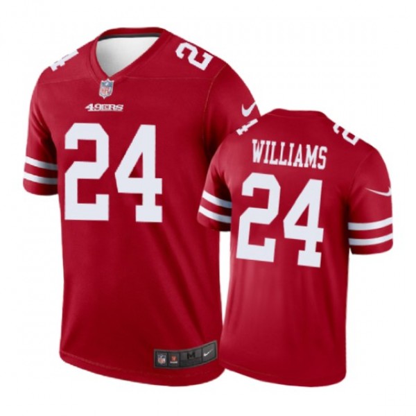 San Francisco 49ers #24 K'Waun Williams Nike color rush Scarlet Jersey