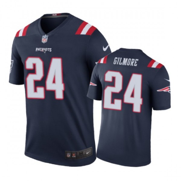 New England Patriots #24 Stephon Gilmore Nike colo...
