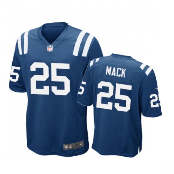 Indianapolis Colts #25 Marlon Mack Royal Blue Nike...