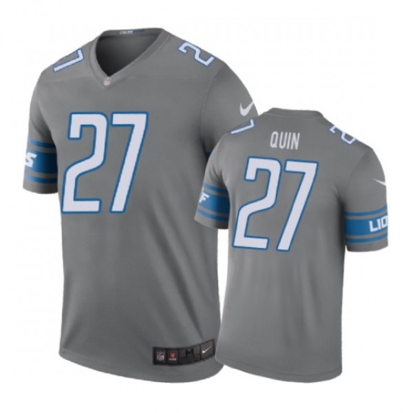 Detroit Lions #27 Glover Quin Nike color rush Stee...