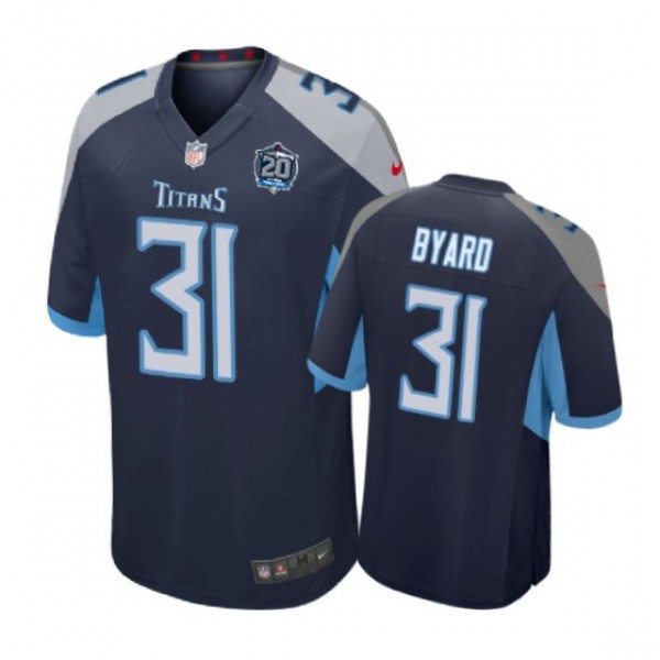 Tennessee Titans #31 Kevin Byard navy Nike Game Je...