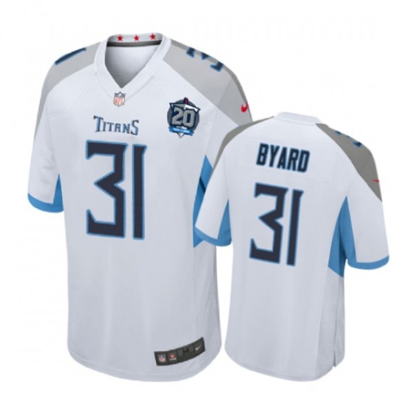 Tennessee Titans #31 Kevin Byard White Nike 20th Anniversary Game Jersey - Men's