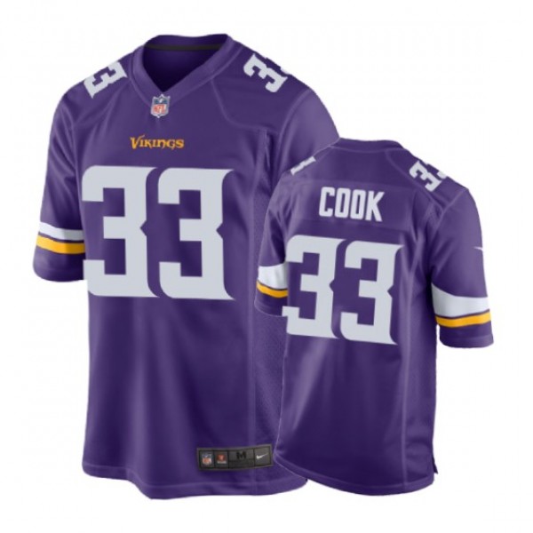 Minnesota Vikings #33 Dalvin Cook Purple Nike Game...