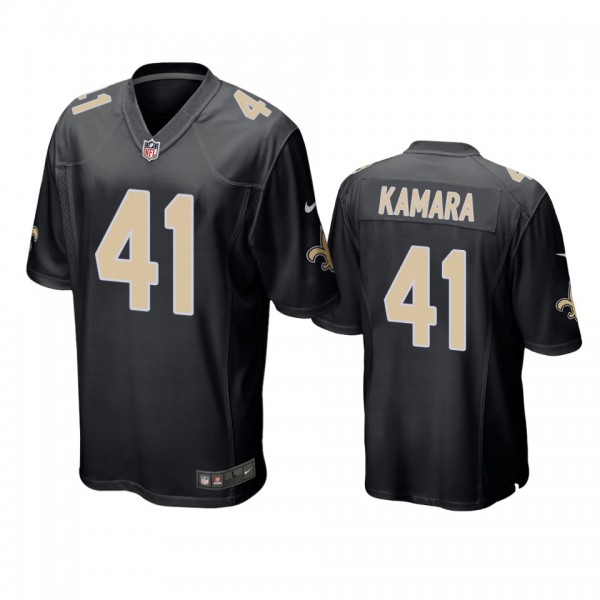 New Orleans Saints #41 Alvin Kamara Black Champion...