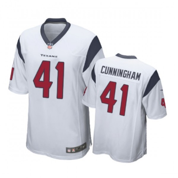 Houston Texans #41 Zach Cunningham White Nike Game...