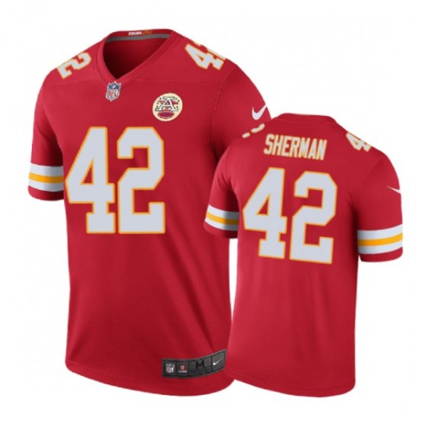 Kansas City Chiefs #42 Anthony Sherman Nike color rush Red Jersey