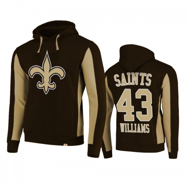 New Orleans Saints #43 Marcus Williams Old gold Te...