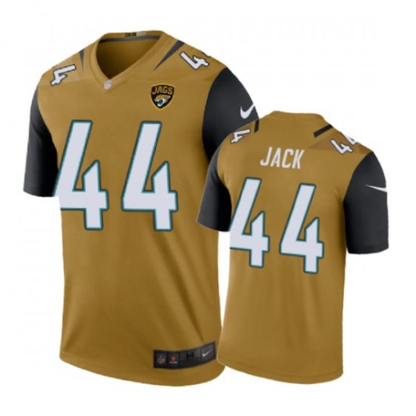 Jacksonville Jaguars #44 Myles Jack Nike color rush Gold Jersey