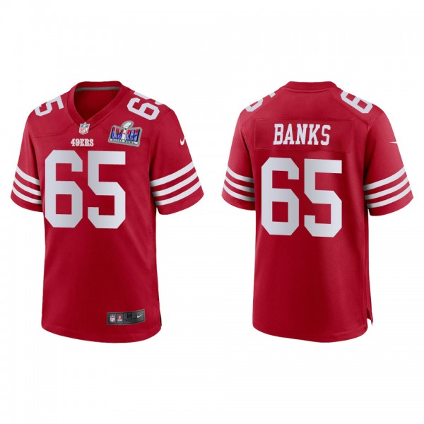 Men's Aaron Banks San Francisco 49ers Scarlet Supe...