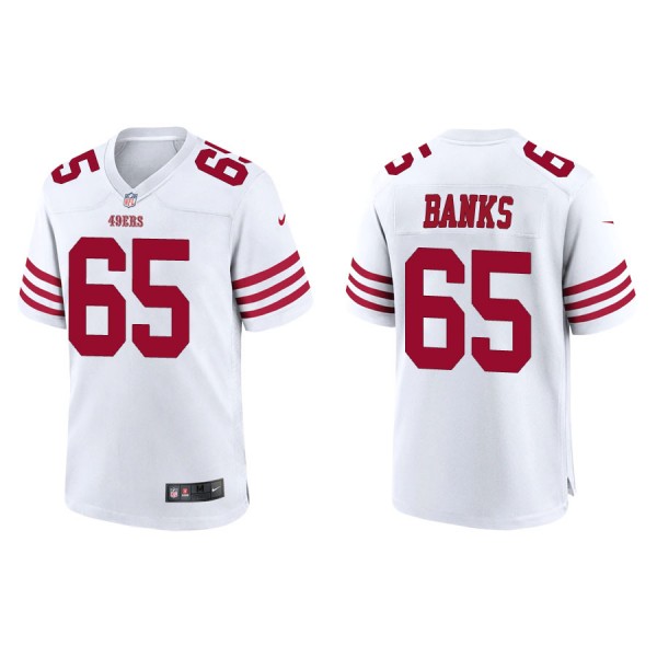 Aaron Banks San Francisco 49ers Men's Game White Jersey