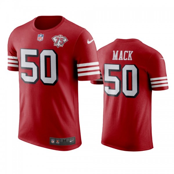 San Francisco 49ers Alex Mack Scarlet 75th Anniver...