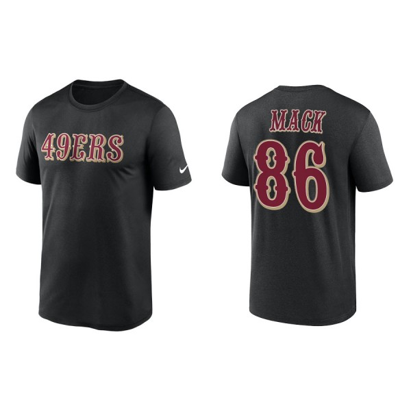 Austin Mack San Francisco 49ers Men's Wordmark Legend Black T-Shirt