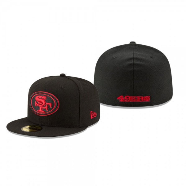 San Francisco 49ers Black Omaha Alternate Logo 59F...