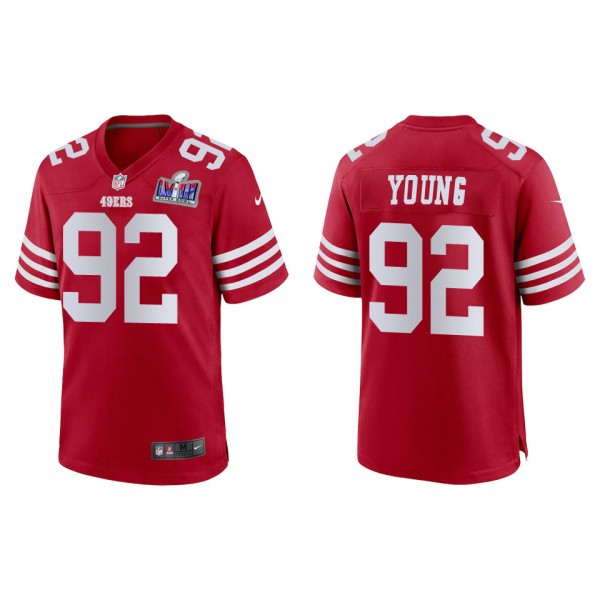 Men's Chase Young San Francisco 49ers Scarlet Supe...
