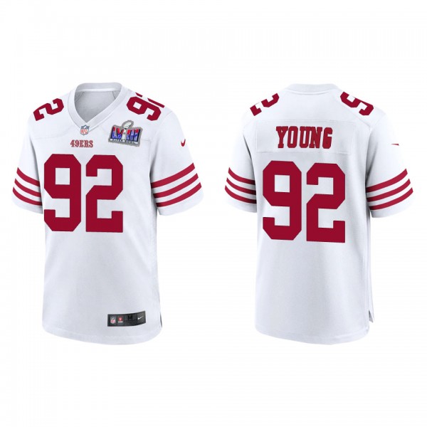 Men's Chase Young San Francisco 49ers White Super ...