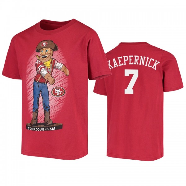 San Francisco 49ers Colin Kaepernick Red Dancing Sourdough Sam Mascot T-Shirt
