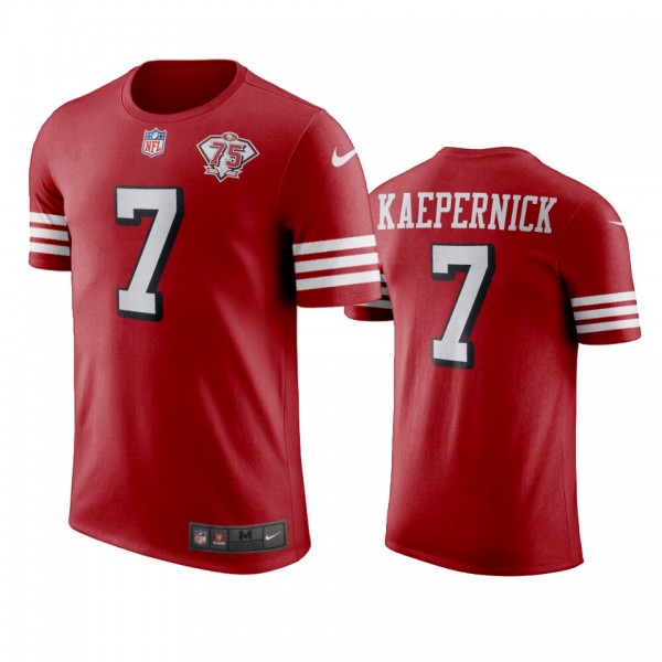 San Francisco 49ers Colin Kaepernick Scarlet 75th Anniversary T-Shirt