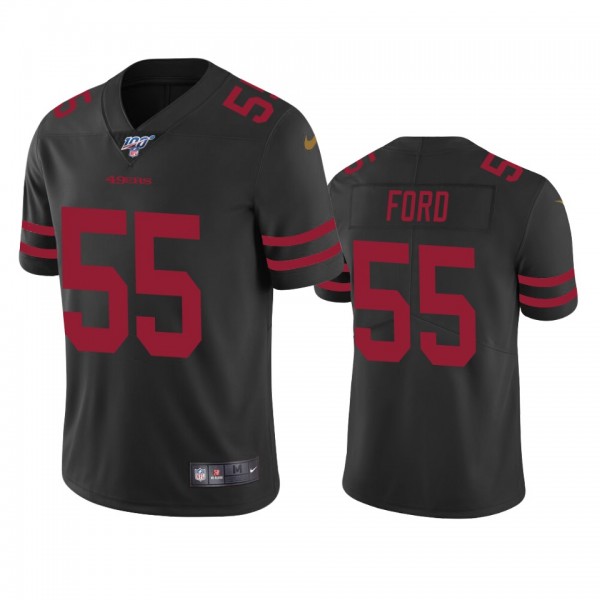 San Francisco 49ers Dee Ford Black 100th Season Va...