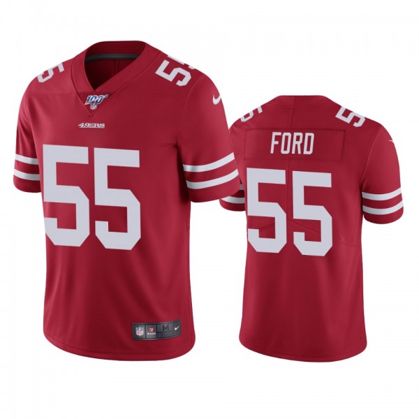 San Francisco 49ers Dee Ford Scarlet 100th Season ...
