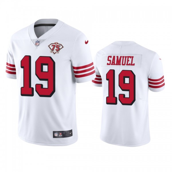 San Francisco 49ers Deebo Samuel White 75th Annive...