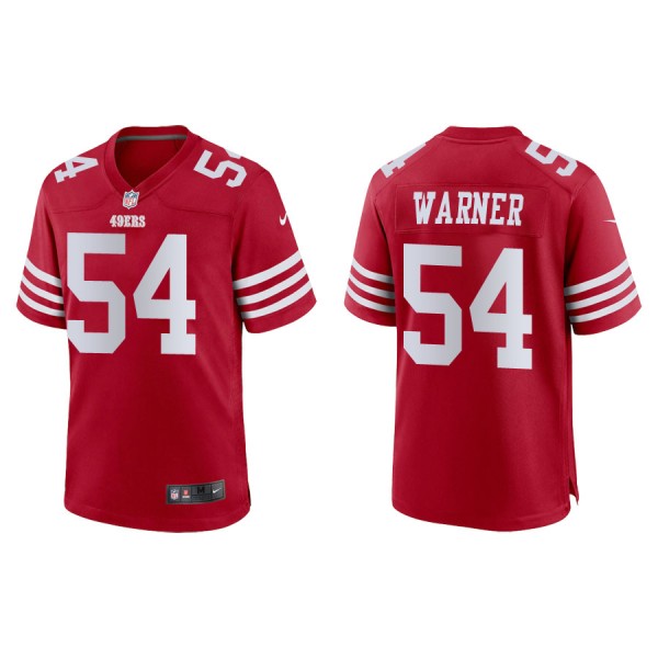 Fred Warner San Francisco 49ers Men's Game Scarlet Jersey