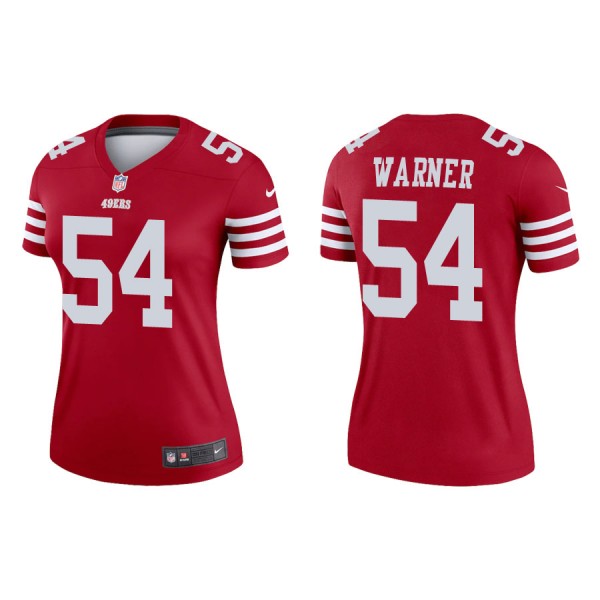 Women's San Francisco 49ers Fred Warner Legend Scarlet Jersey