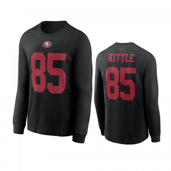 San Francisco 49ers George Kittle Black Name Numbe...